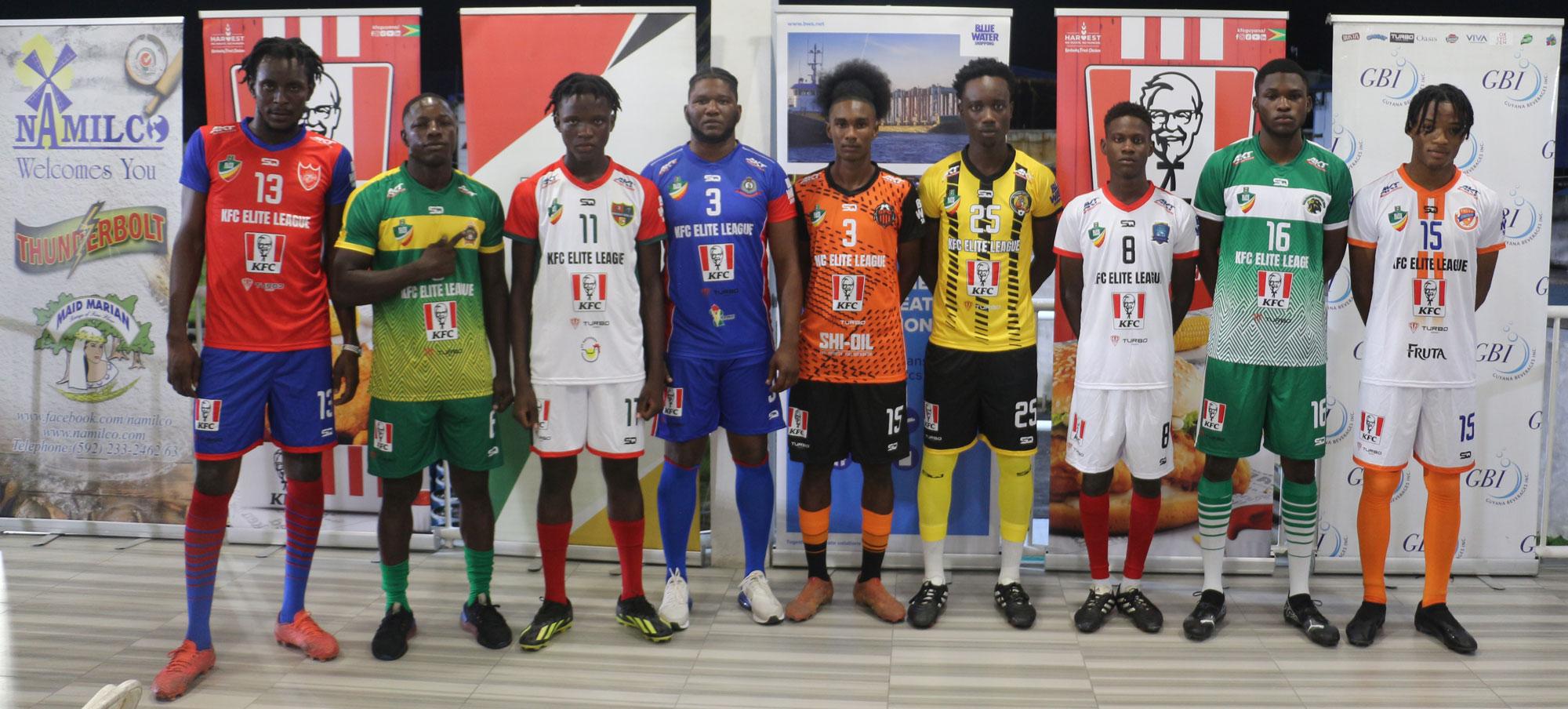 GFF handed over new club kits to the teams competing in the KFC Elite League.