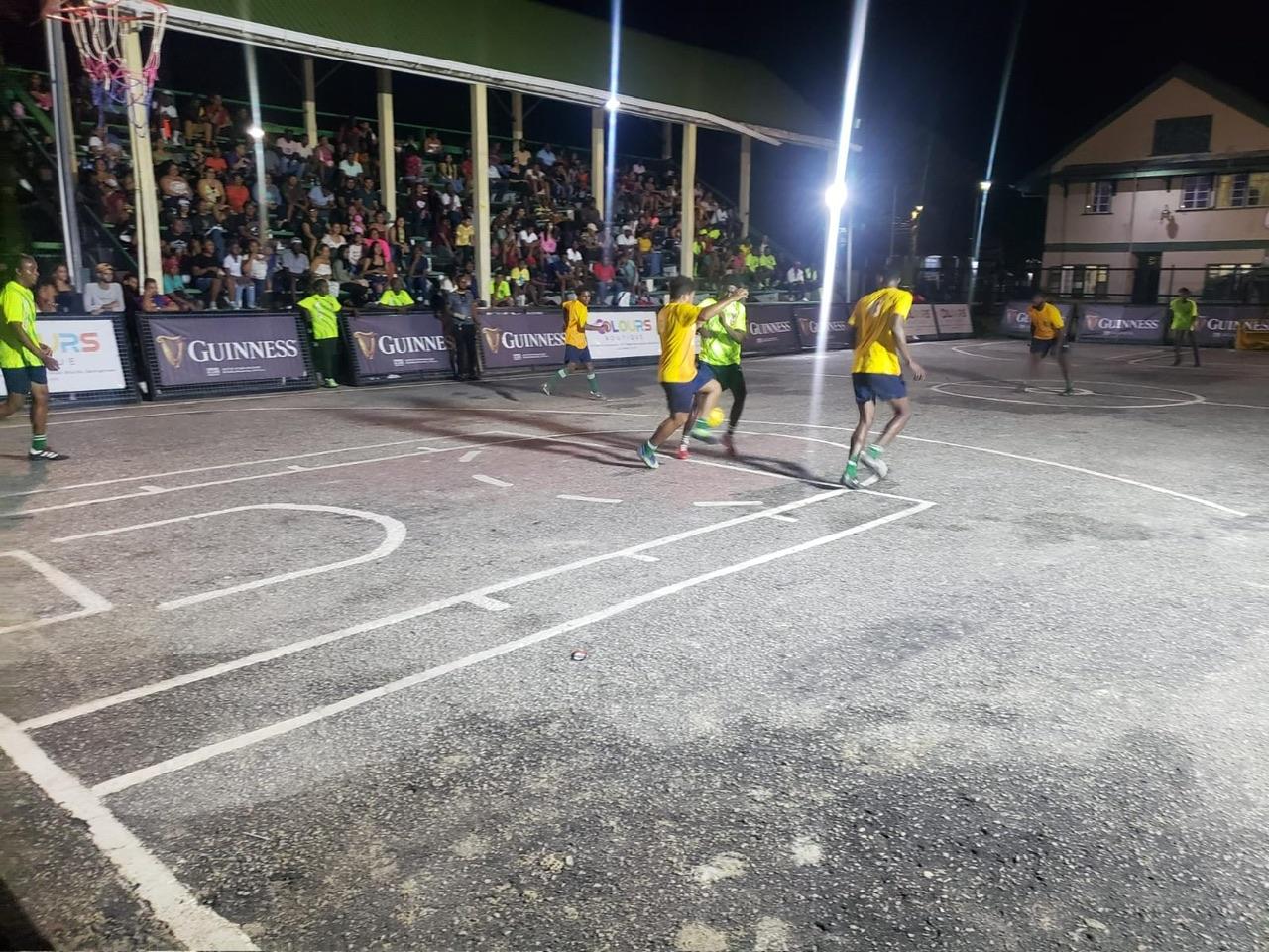 Part of the action between Bad Boys (green) and Agatash