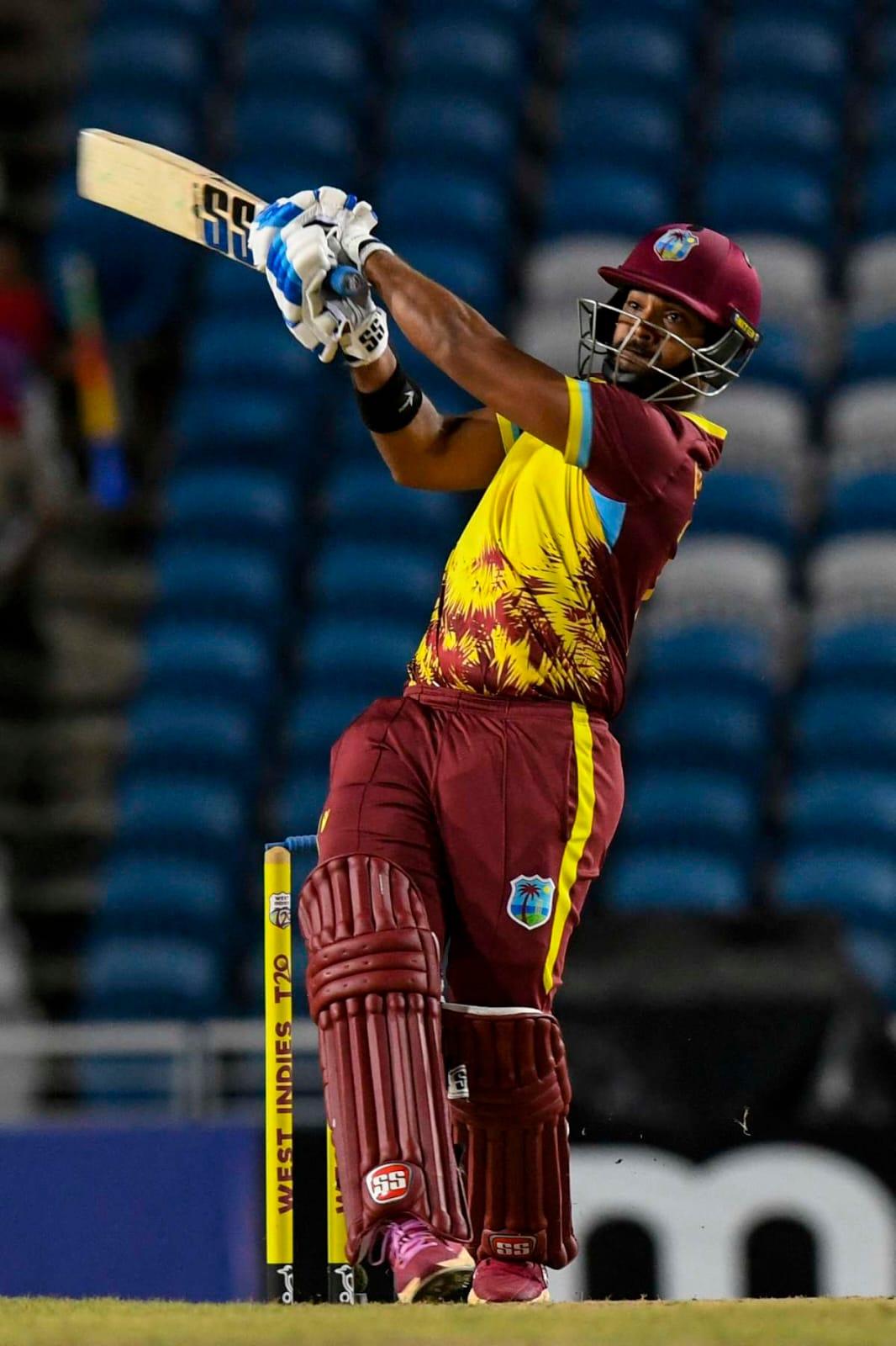 Nicholas Pooran blasted 35 off 13 (AFP/Getty Images)