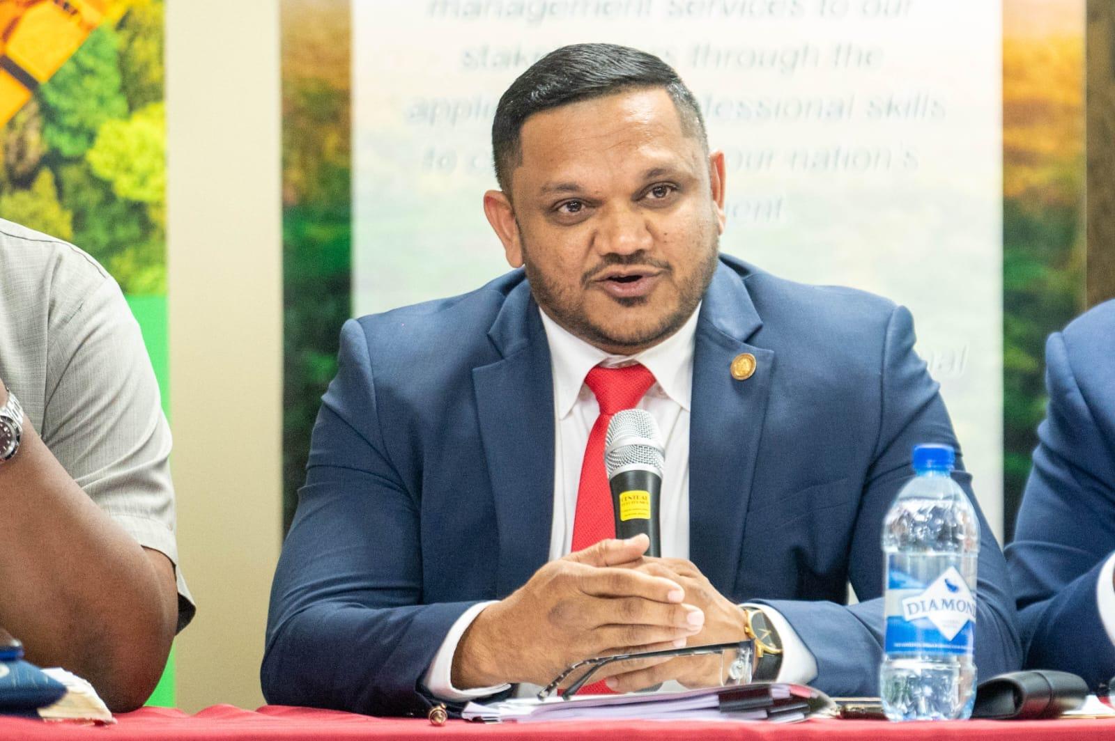 Minister of Natural Resources, Vickram Bharrat