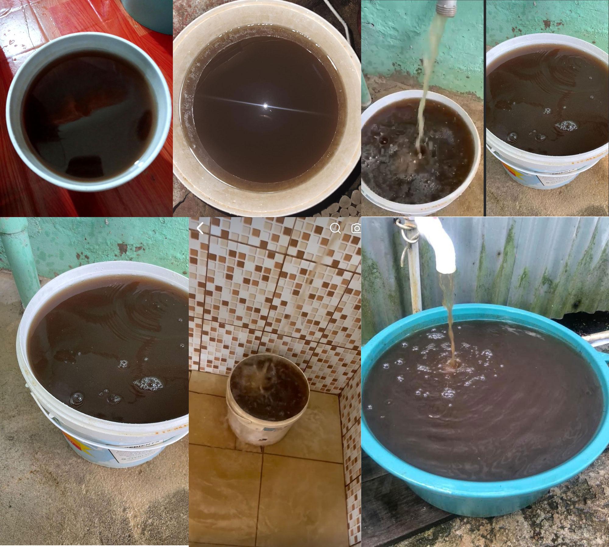 Images posted by customers to show the quality of water they are receiving