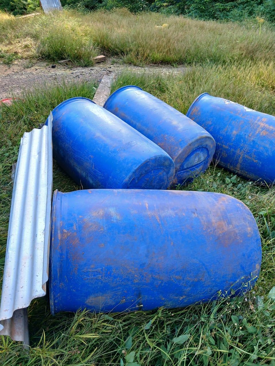 The stolen drums of diesel