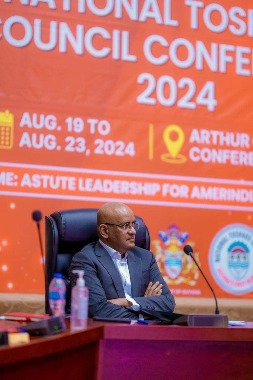 Vice President Bharrat Jagde on Tuesday at National Toshaos Council Conference (NTCC)