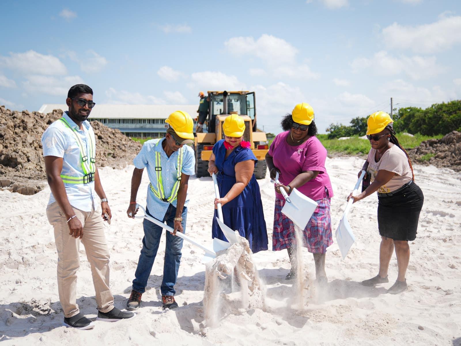 Minister of Education, Priya Manickchand at the sod turning at the President’s College