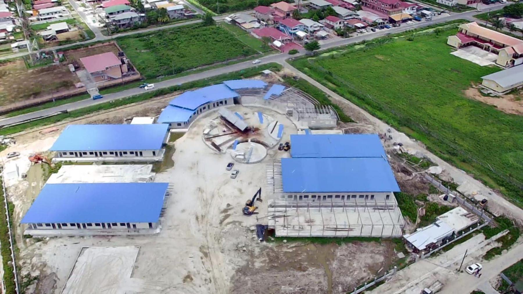 The secondary school which is under construction at Tuschen, Region Three.