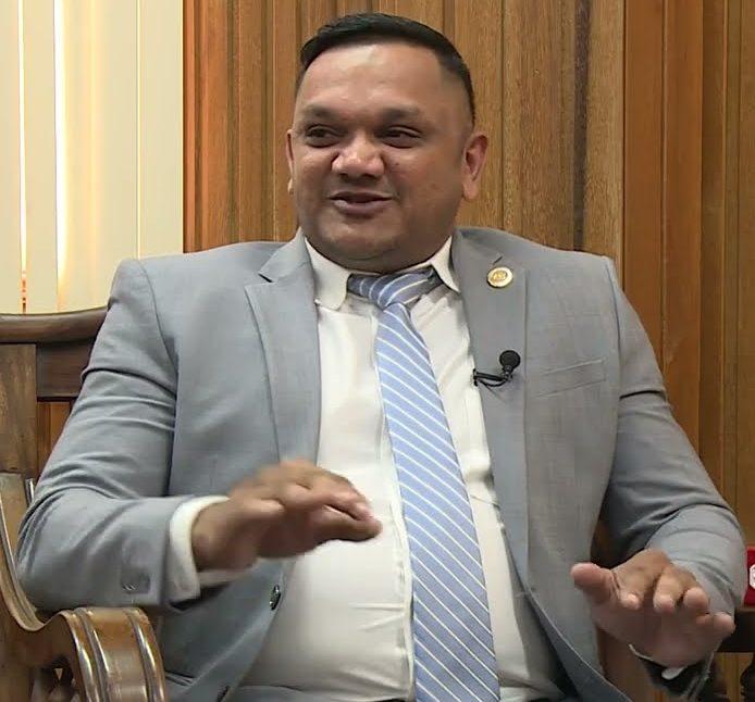 Minister of Natural Resources Vickram Bharrat.