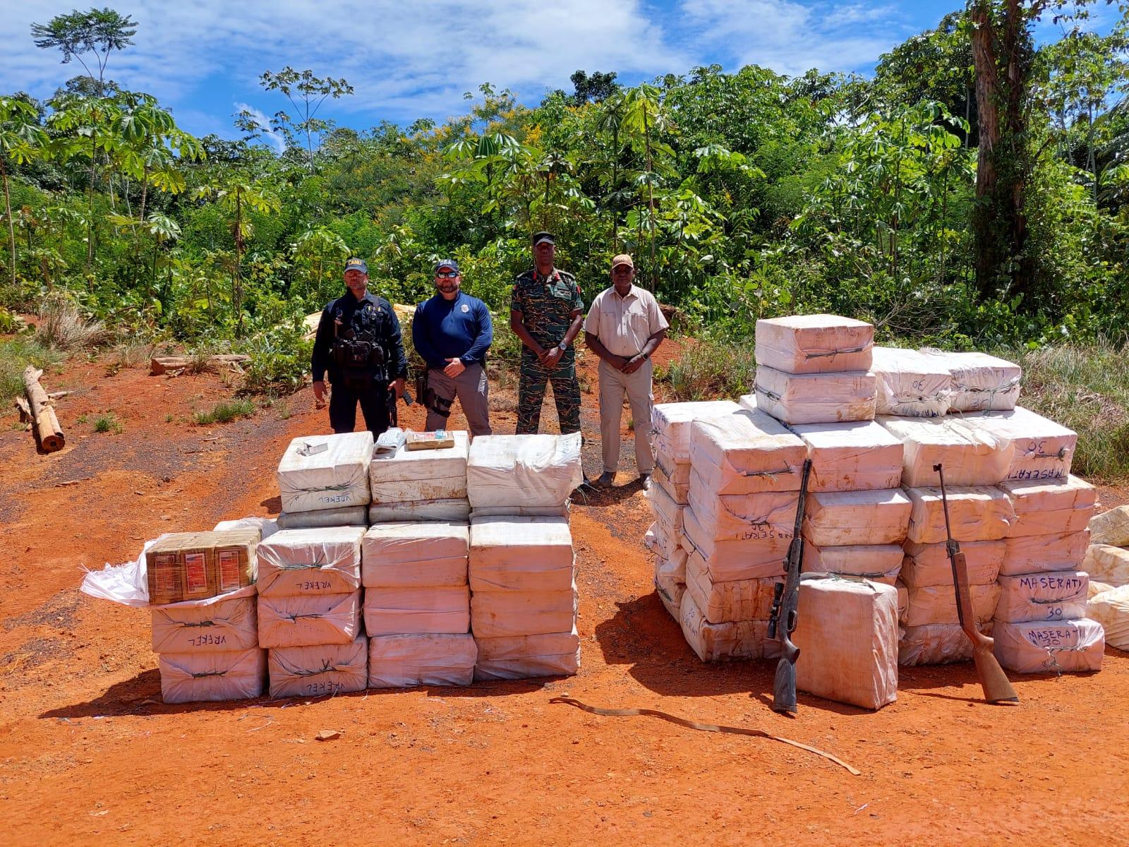 The recent drug bust made by a joint services operation led by CANU.