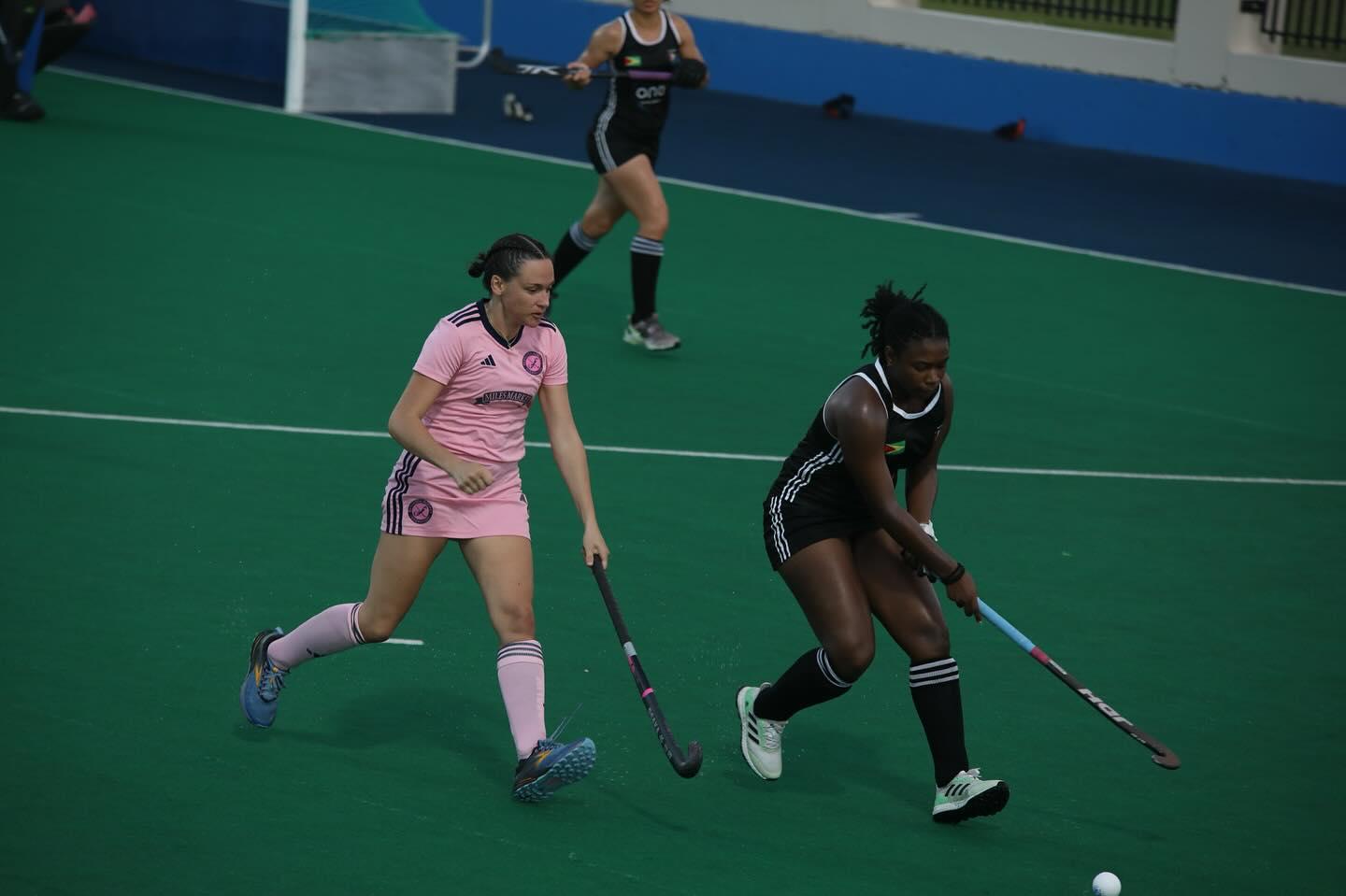 Guyana Ladies gave good fight against Bermudians as scores ended one-all.