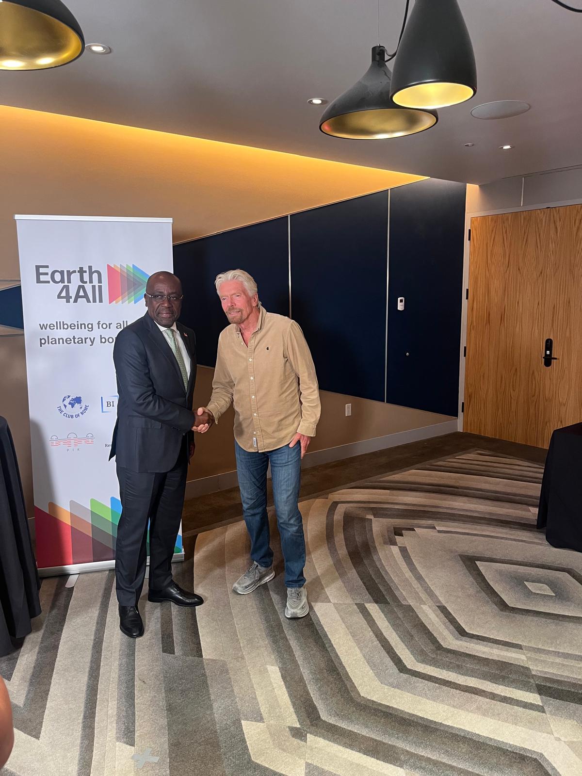 Minister Greene and Sir Richard Branson