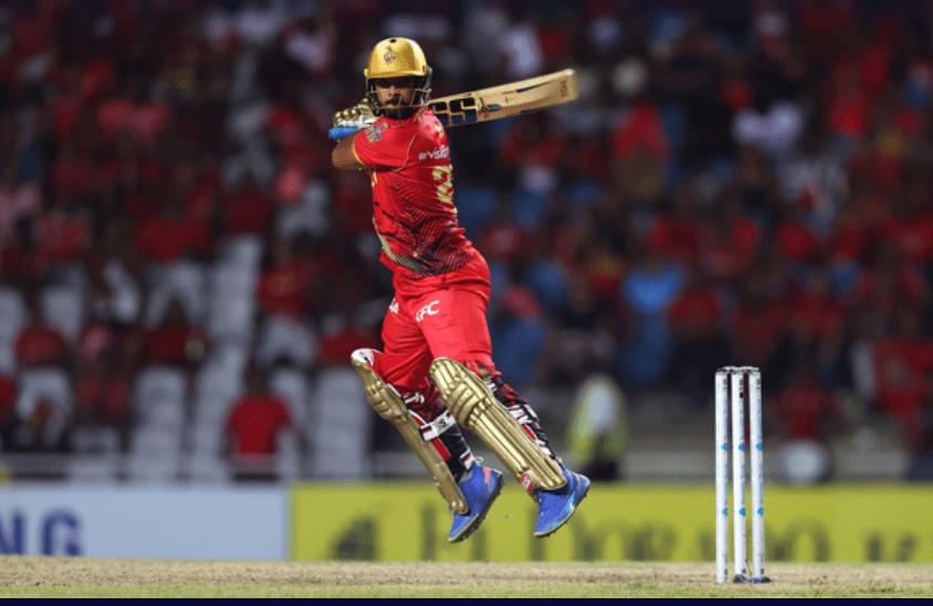 Nicholas Pooran finished the job in some style for TKR. (CPL)