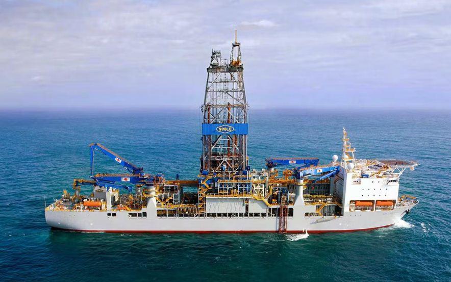 One of the Noble Drill Ships working for Exxon offshore Guyana