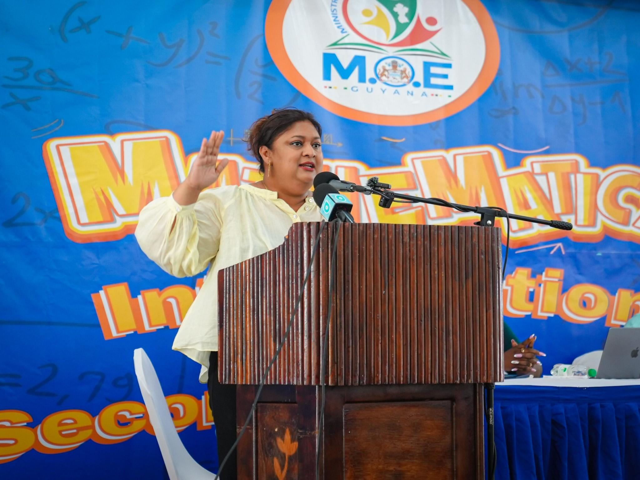 Minister of Education, Priya Manickchand