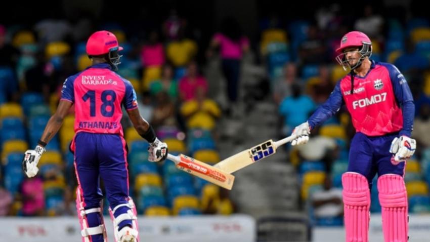 Quinton de Kock spurred the Royals to their latest victory. (CPL via Getty Images)