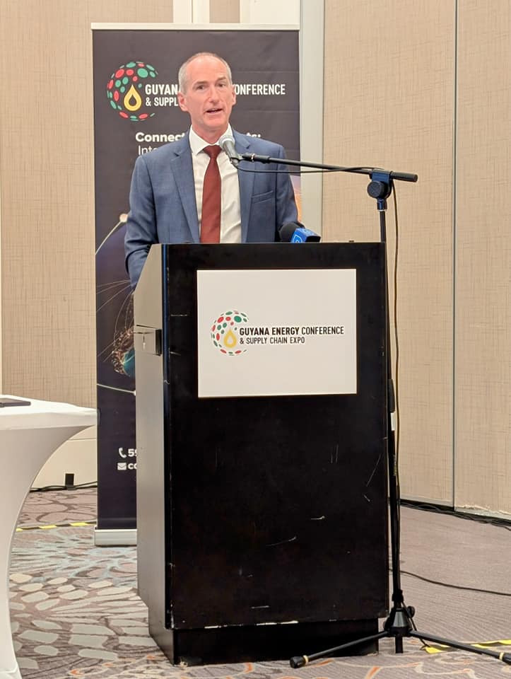 President and General Manager of ExxonMobil Guyana Limited Alistair Routledge