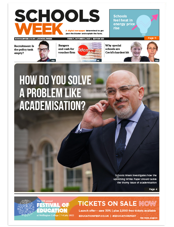 SW263front600px | Schools Week Edition 263 cover