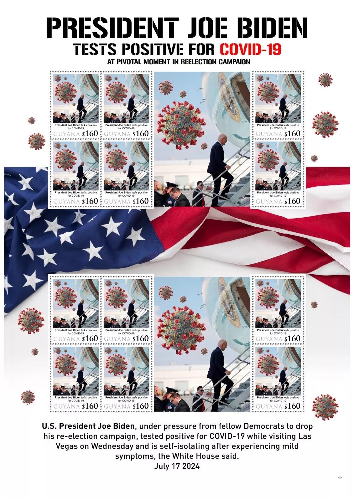 Some of the illegal postage stamps that are in circulation
