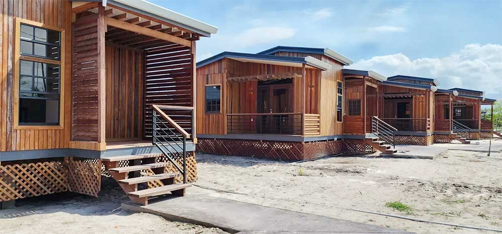 Exterior of the ecolodges