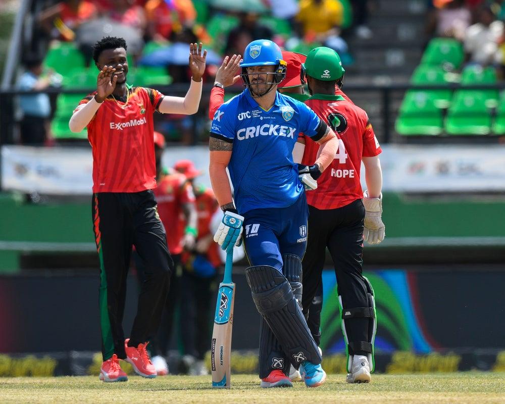 Cramps and all, Kings’ captain, Faf du Plessis, finished unbeaten on 92. (Getty Images)