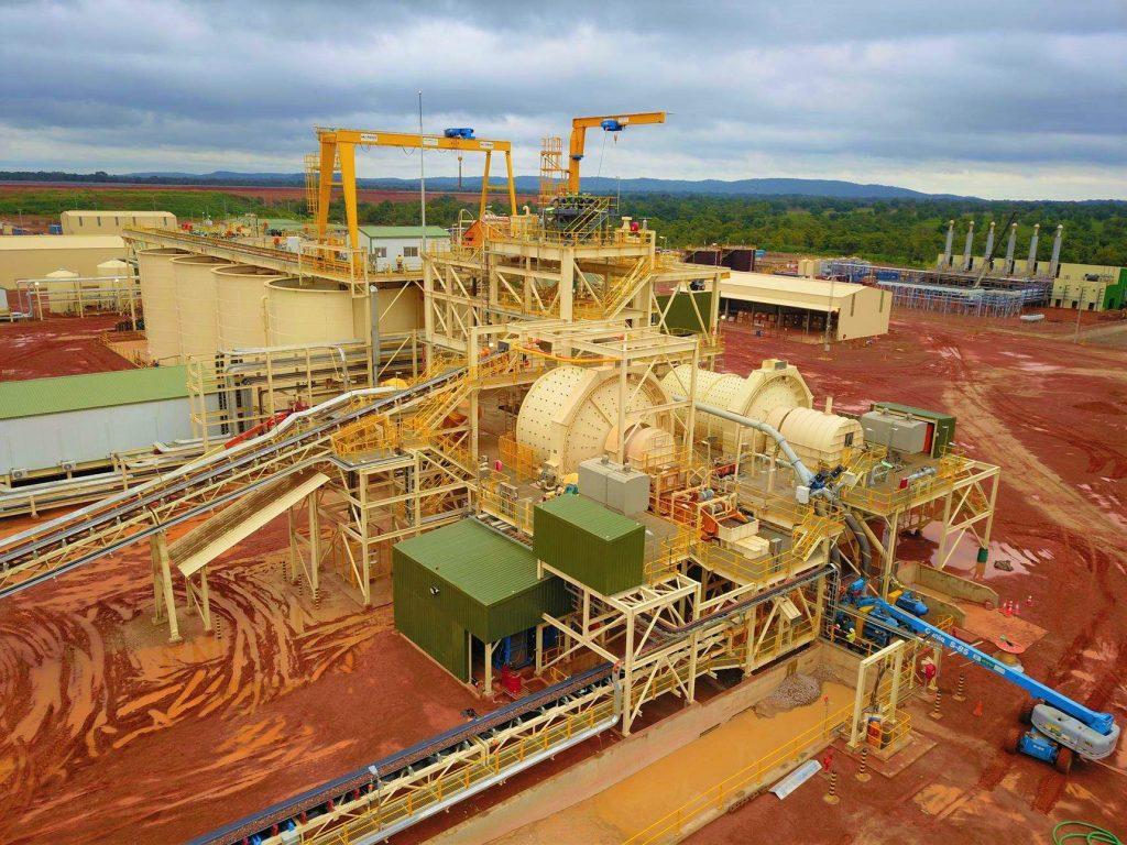 Processing facilities at Teranga’s Wahgnion open-pit gold mine in Burkina Faso