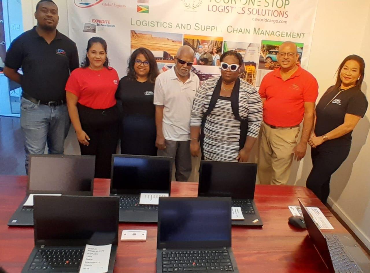 Staff members of GSB and members of GSB during the handing over event