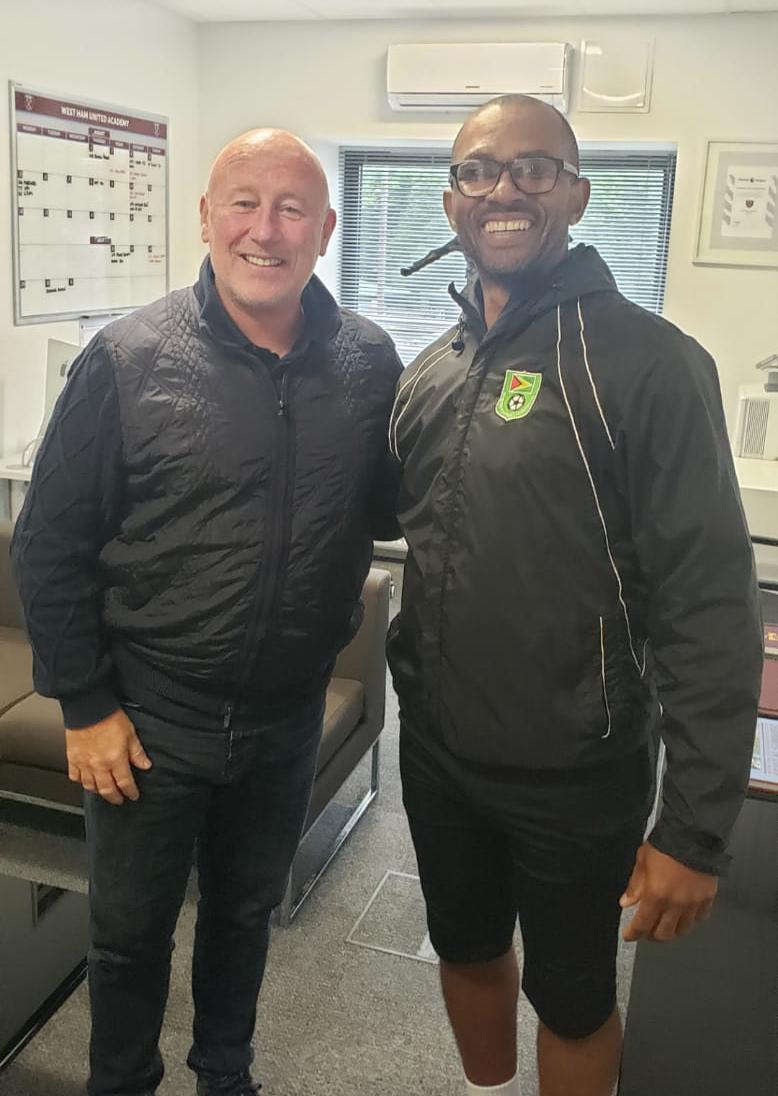 Head of Academy, Kenny Browne, and Eon Deveira
