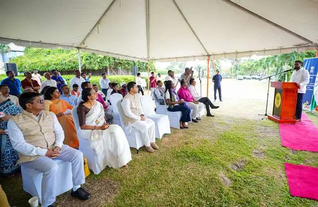 Dr. Mohamed Irfaan Ali during his remarks