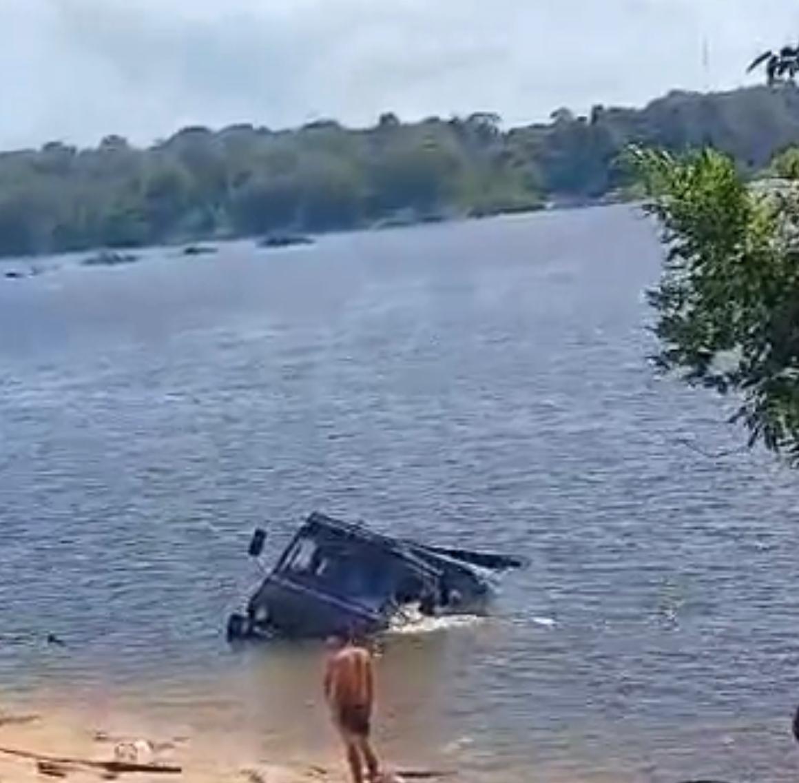The GDF truck that fell overboard