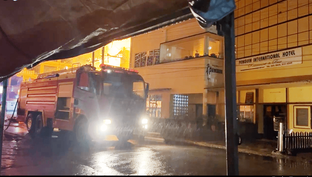 Fire destroys supermarket, damages hotel in Berbice