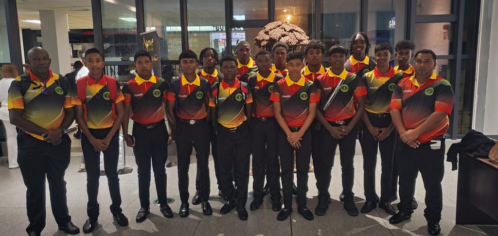Guyana U-15 team departs for Regional tournament