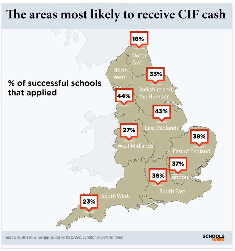 CIFregionalmap800px | Schools Week