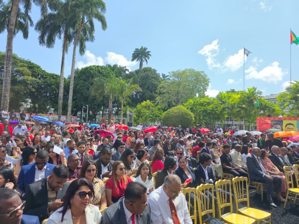 A section of Sunday’s gathering at State House